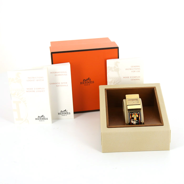 Orologio Hermes Loquet in oro placcato - Detail D2