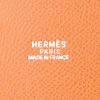 Hermes Farming handbag in white and orange bicolor epsom leather - Detail D4 thumbnail