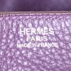 Borsa da spalla o a mano Hermès Lindy 30 cm in pelle togo viola Raisin - Detail D3 thumbnail