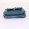 Gucci 1973 small model shoulder bag in pigeon blue grained leather - Detail D4 thumbnail