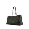 Bottega Veneta Fourre-tout shopping bag in green intrecciato leather - 00pp thumbnail