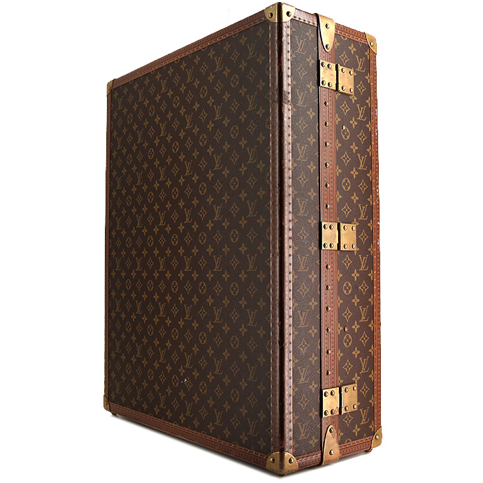 Louis Vuitton suitcase in monogram canvas and lozine (vulcanised fibre) - Detail D1