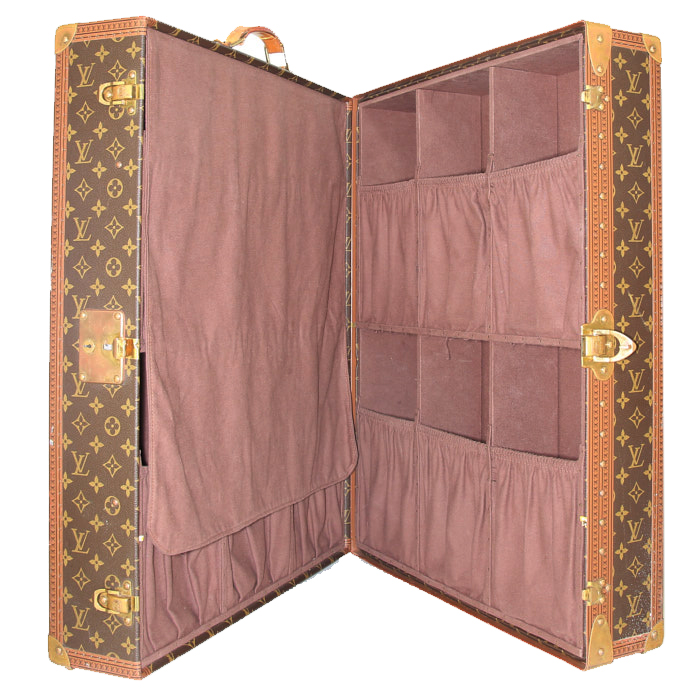 Maleta Louis Vuitton en lona Monogram y fibra vulcanizada - Detail D2
