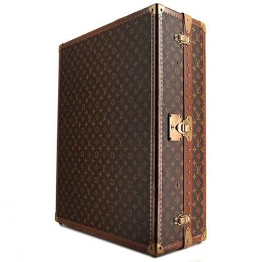 Louis Vuitton suitcase in monogram canvas and lozine (vulcanised fibre)
