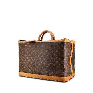 Sac de voyage Louis Vuitton Cruiser en toile monogram enduite marron et cuir naturel