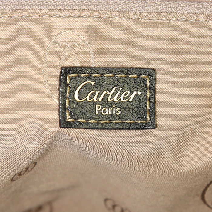 Cartier Marcello handbag in black leather - Detail D3
