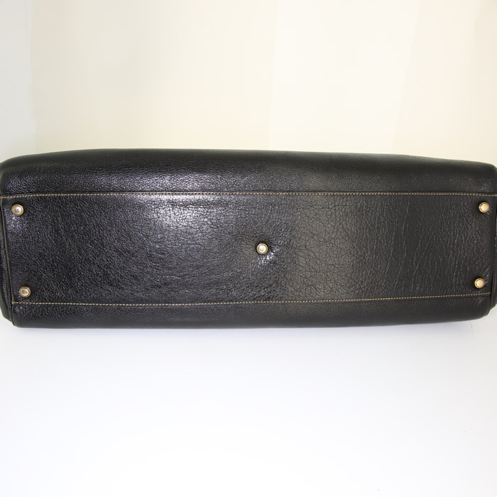 Cartier Marcello handbag in black leather - Detail D4