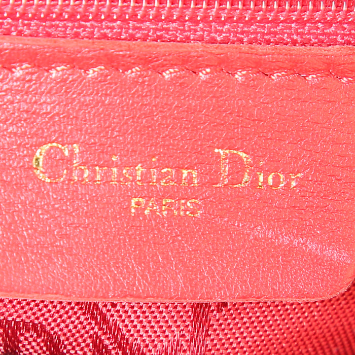 Borsa Dior Lady Dior mini in tela cannage nera - Detail D4