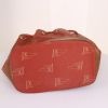 Louis Vuitton America's Cup travel bag in red monogram canvas and natural leather - Detail D4 thumbnail