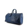 Bolsa de viaje Louis Vuitton Keepall 45 en cuero Epi azul - 00pp thumbnail