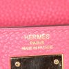 Bolso de mano Hermes Kelly 28 cm en cuero togo rojo Pivoine - Detail D4 thumbnail