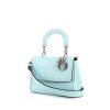 Dior Be Dior small model shoulder bag in turquoise grained leather - 00pp thumbnail