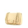 Chanel Timeless handbag in beige quilted grained leather - 00pp thumbnail