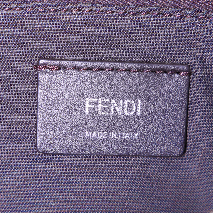 Borsa Fendi By the way in pelle blu e pitone verde - Detail D4