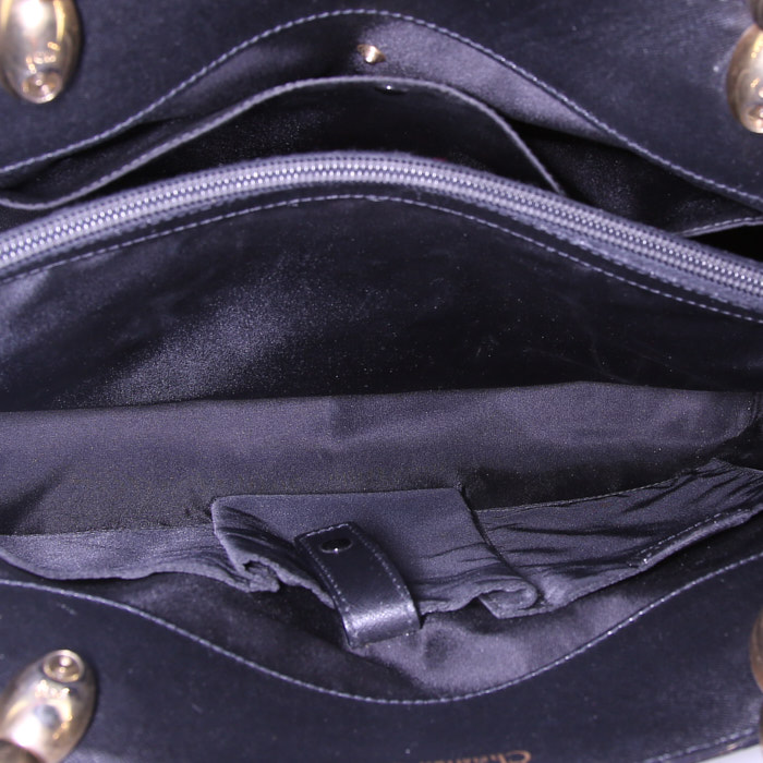 Sac à main Dior Dior Malice en cuir noir - Detail D2