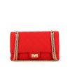 Chanel 2.55 handbag in red jersey canvas - 360 thumbnail
