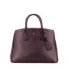 Prada Lux Tote shopping bag in purple leather saffiano - 360 thumbnail