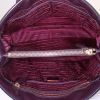 Prada Lux Tote shopping bag in purple leather saffiano - Detail D2 thumbnail