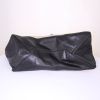 Shopping bag Celine Gusset in tela beige e pelle nera - Detail D4 thumbnail