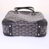 Goyard Saint Martin bag worn on the shoulder or carried in the hand in black Goyard canvas and black leather - Detail D4 thumbnail