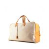 Hermes Victoria travel bag in beige canvas and beige natural leather - 00pp thumbnail