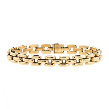 Flexible Cartier Maillon Panthère small model bracelet in yellow gold
