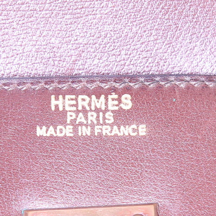 Hermes Haut à Courroies - Travel Bag travel bag in brown grained leather - Detail D3