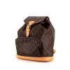 Louis Vuitton Montsouris Backpack backpack in brown monogram canvas and natural leather - 00pp thumbnail