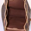 Sac à dos Louis Vuitton Montsouris Backpack en toile monogram marron et cuir naturel - Detail D2 thumbnail