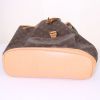 Sac à dos Louis Vuitton Montsouris Backpack en toile monogram marron et cuir naturel - Detail D4 thumbnail
