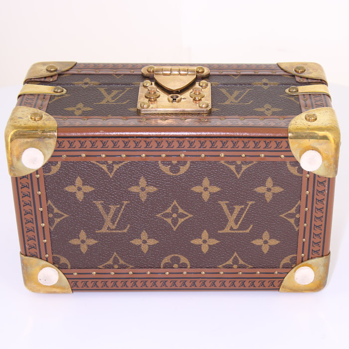 Bauletto Louis Vuitton Petite Malle piccolo in tela monogram - Detail D4