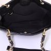 Chanel Shopping GST small model shopping bag in black quilted grained leather - Detail D2 thumbnail