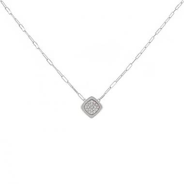 Collier Dinh Van Impressions en or blanc et diamants