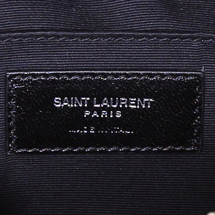 Sac bandoulière Saint Laurent Lou Sac Caméra en cuir noir - Detail D3