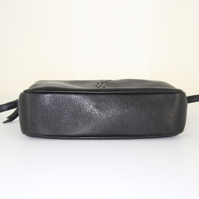 Sac bandoulière Saint Laurent Lou Sac Caméra en cuir noir - Detail D4