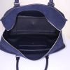 Loewe Amazona 24 hours bag in navy blue suede and navy blue leather - Detail D2 thumbnail