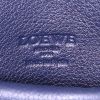 Borsa ventiquattrore Loewe Amazona in camoscio blu marino e pelle blu marino - Detail D3 thumbnail