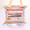 Hermès Cas du Sac small model handbag in off-white synthetic fabric and multicolor silk - Detail D2 thumbnail