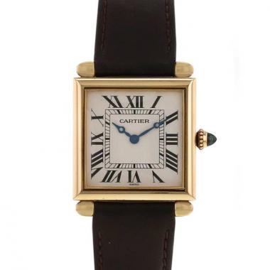 Montre Cartier Tank Obus en or jaune Vers  1990