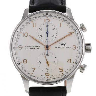 Reloj IWC Portuguese-Chronograph de acero Circa  2000