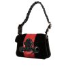 Valentino Garavani To Be Cool handbag in black suede and red python - 00pp thumbnail
