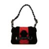 Valentino Garavani To Be Cool handbag in black suede and red python - 360 thumbnail
