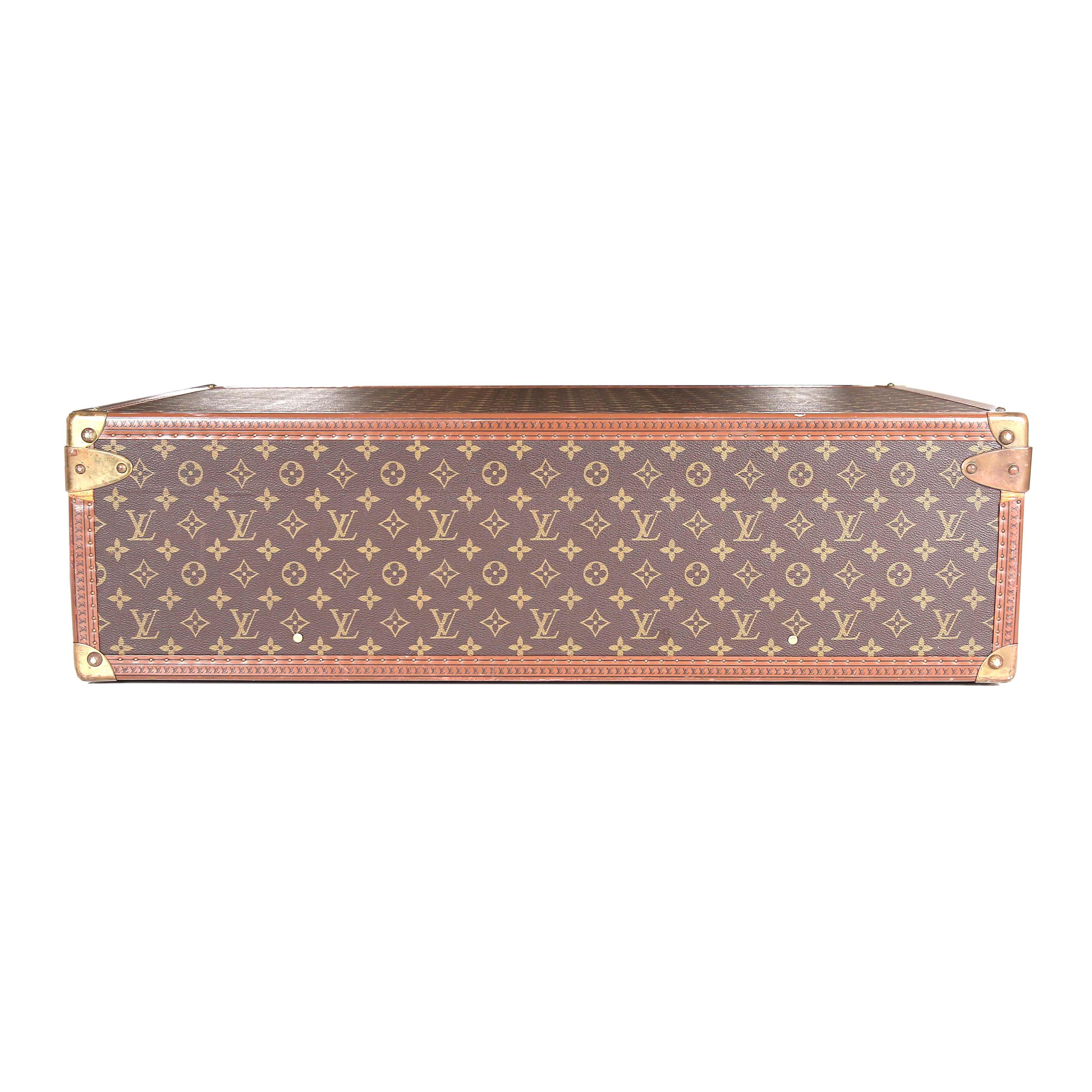 Maleta Louis Vuitton Alzer 70 cm en lona Monogram y cuero natural - Detail D2