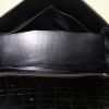 Hermes Kelly 35 cm handbag in black porosus crocodile - Detail D2 thumbnail