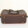 Hermes Plume handbag in brown epsom leather and orange piping - Detail D5 thumbnail