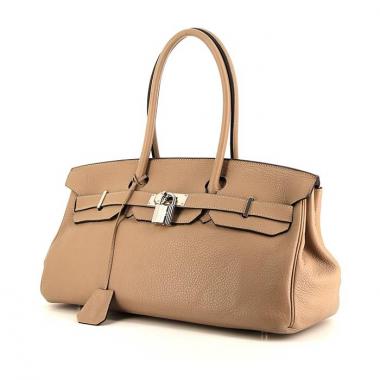 Hermes Birkin Shoulder handbag in tourterelle grey togo leather