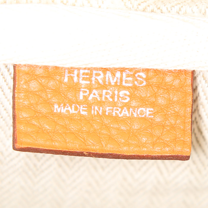 Borsa Hermes Victoria in pelle togo arancione - Detail D3