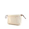 Hermès Fourbi large model pouch in beige canvas and brown Barenia leather - 00pp thumbnail