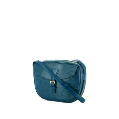 Borsa a tracolla Louis Vuitton Jeune Fille in pelle Epi blu