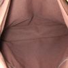 Shopping bag Hermes Troca in tela marrone e pelle marrone - Detail D2 thumbnail